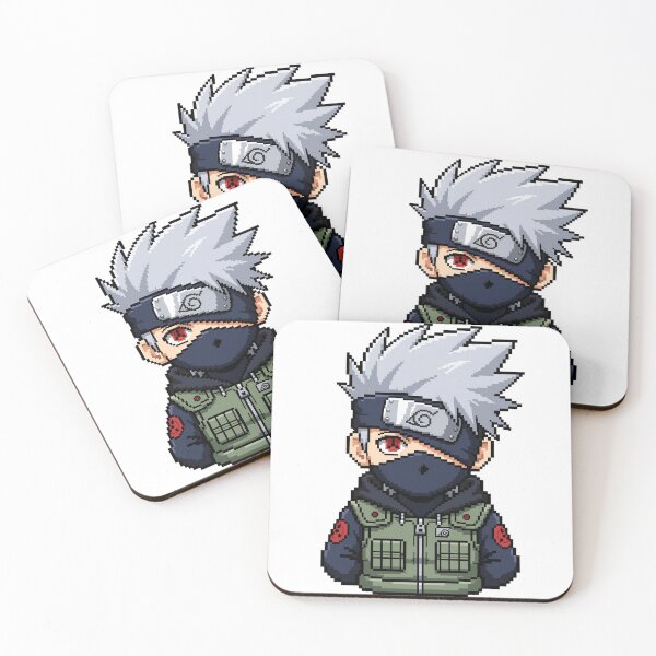 Item preview, Silver-haired, red-eyed ninja in pixel art style designed and sold by teamzeta.