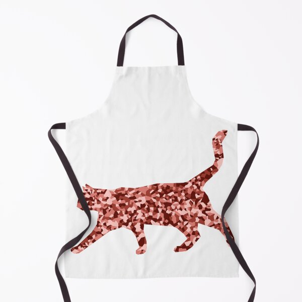 Item preview, Red Mosaic Cat Silhouette Art designed and sold by DymondDesigns.