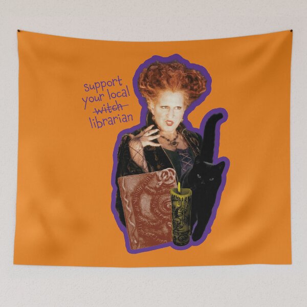 Item preview, Support Your Local Librarian (Witch) designed and sold by muzzero.