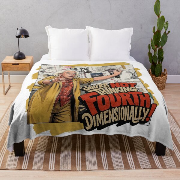 Item preview, You're Not Thinking Fourth Dimensionally! | Doc Brown #BTTF Quote designed and sold by Rogue507.