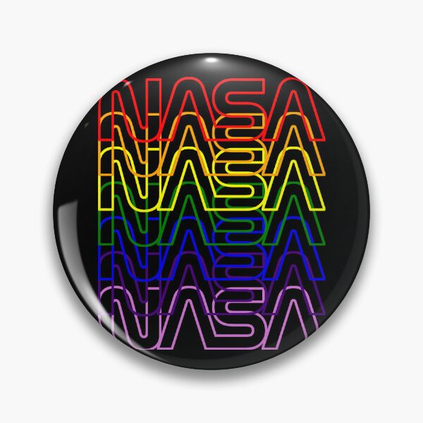 Item preview, Vintage Nerdy Rainbow NASA Worm Logo Rocket Space Science Teacher White Text designed and sold by MathWare MathClips.