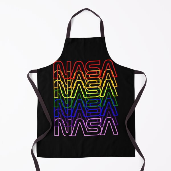 Item preview, Vintage Nerdy Rainbow NASA Worm Logo Rocket Space Science Teacher White Text designed and sold by MathWare MathClips.
