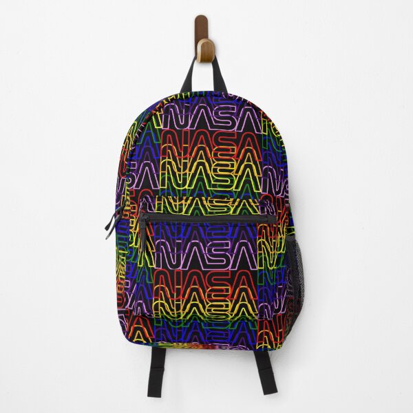 Item preview, Vintage Nerdy Rainbow NASA Worm Logo Rocket Space Science Teacher White Text designed and sold by MathWare MathClips.