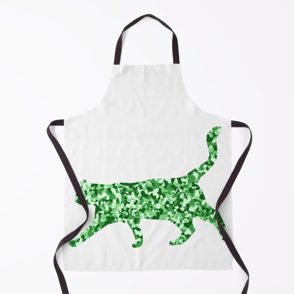 Item preview, Green Mosaic Cat Silhouette Art designed and sold by DymondDesigns.
