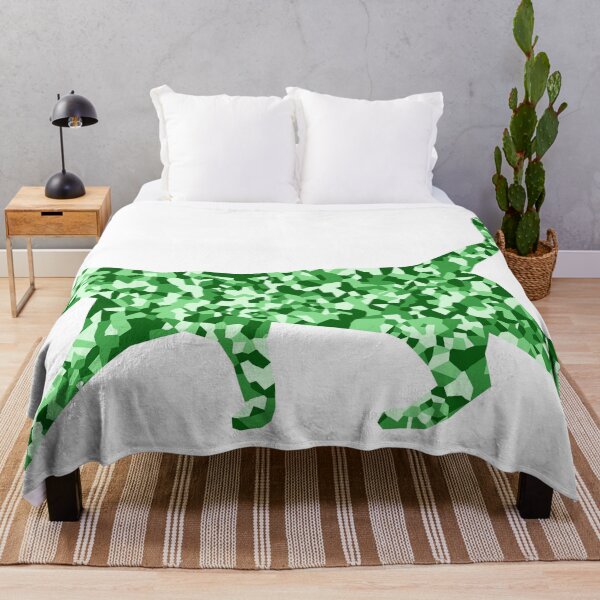 Item preview, Green Mosaic Cat Silhouette Art designed and sold by DymondDesigns.