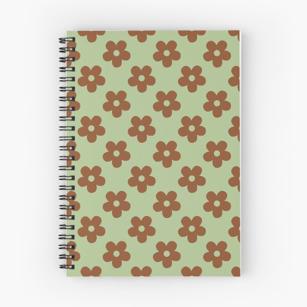 Item preview, Sage Green and Brown Retro Floral Pattern | Vintage Green and Brown Flowers | Groovy Cottagecore Botanical Pattern | Preppy Vintage Daisies | Minimalist Sage and Brown Floral Pattern designed and sold by VivaFy.