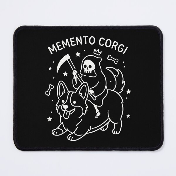 Item preview, Memento Corgi Grim Reaper Riding Corgi Cute Spooky Art designed and sold by Amir Faysal.
