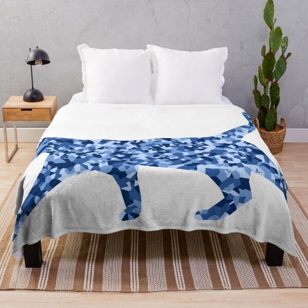 Item preview, Blue Mosaic Cat Silhouette Art designed and sold by DymondDesigns.