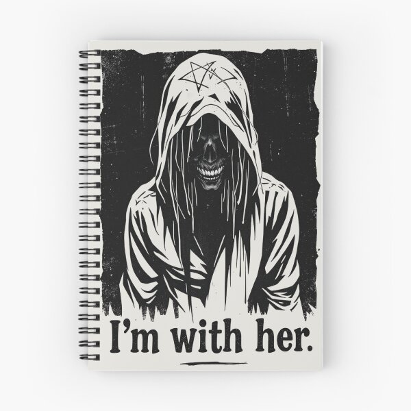 Item preview, I'm With Her Occult Hooded Skull designed and sold by ERODED SELF.
