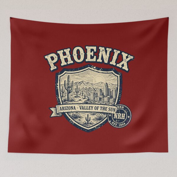 Item preview, Phoenix Arizona Valley of the Sun retro plaque designed and sold by Normandy Road Heritage.