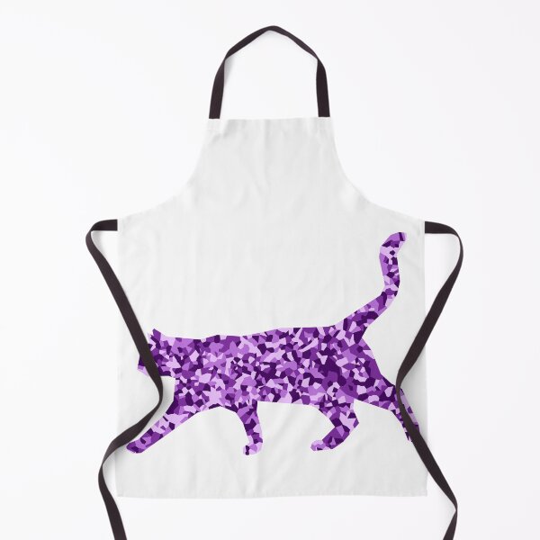 Item preview, Purple Mosaic Cat Silhouette Art designed and sold by DymondDesigns.