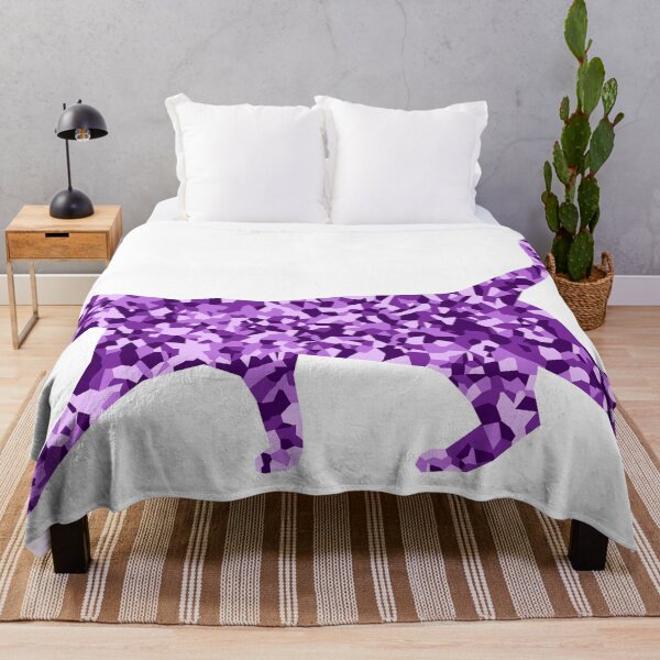 Item preview, Purple Mosaic Cat Silhouette Art designed and sold by DymondDesigns.