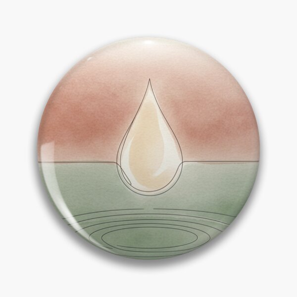 Item preview, Al-Quddus - The Purest | Minimalist Line Art Illustration of a Water Drop designed and sold by Crónicas del Sol Antiguo.