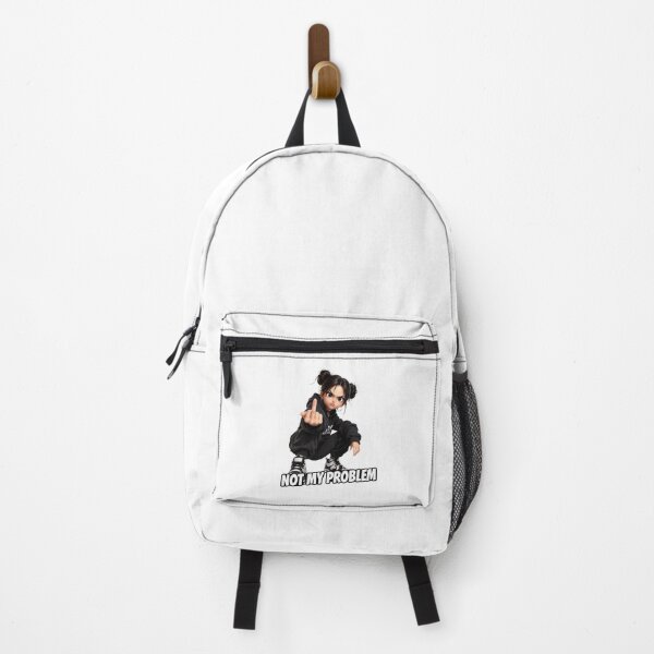 Item preview, Not My Problem Rude Anime Girl Middle Finger Meme Sticker designed and sold by IMOBILYARI VibeCore.