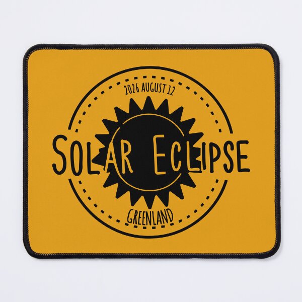 Item preview, Greenland 2026 august 12 Solar Eclipse design designed and sold by EmeraldeaArt.