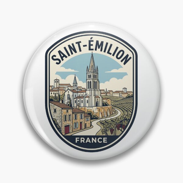Item preview, Saint Emilion France Vintage Travel Vineyard Badge designed and sold by k3rstman1.