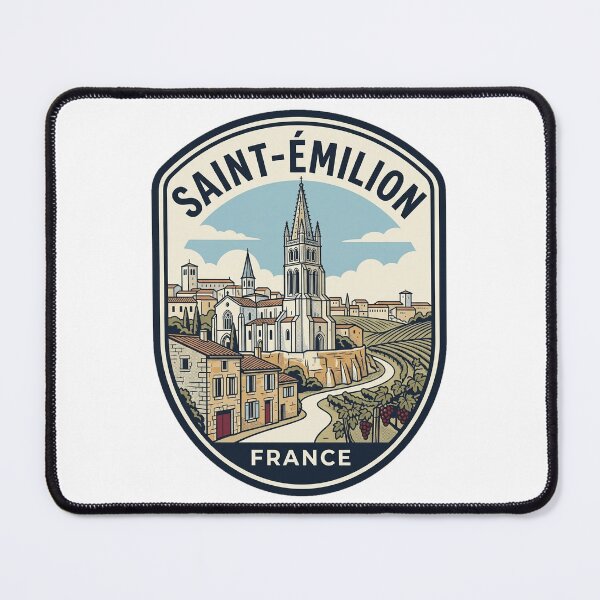 Item preview, Saint Emilion France Vintage Travel Vineyard Badge designed and sold by k3rstman1.