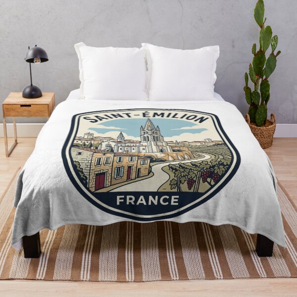 Item preview, Saint Emilion France Vintage Travel Vineyard Badge designed and sold by k3rstman1.