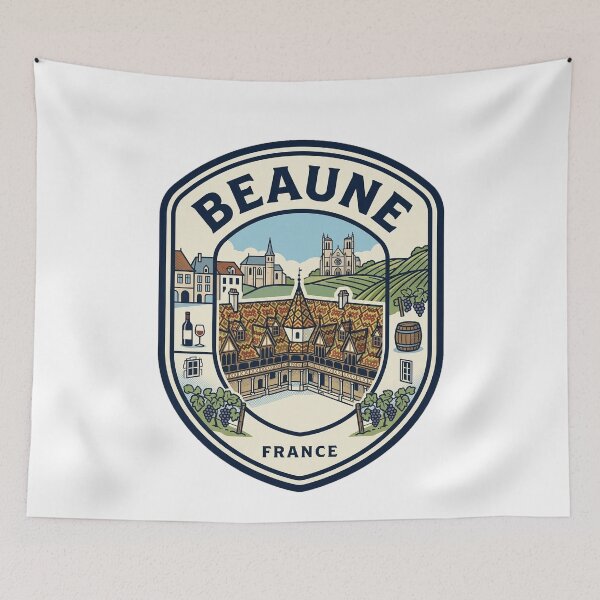Item preview, Beaune France Burgundy Wine Region Travel Badge designed and sold by k3rstman1.