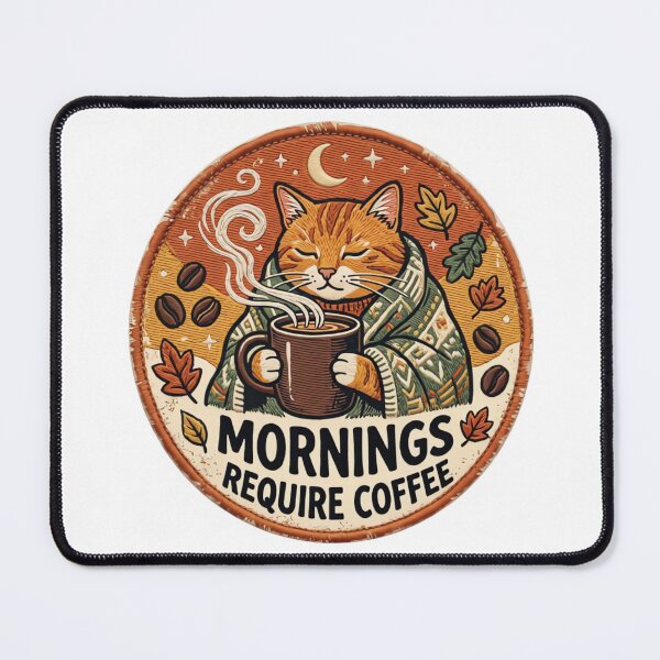 Item preview, Cozy Orange Cat Vintage Retro Coffee Design designed and sold by urbinet.