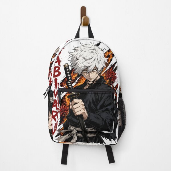 Item preview, White Hair Ninja Katana Fire Red Spider Lily Art designed and sold by sidki-SDK.