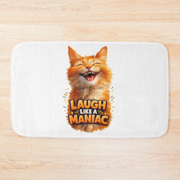 Item preview, Laugh Like a Maniac Funny Orange Cat Shirt designed and sold by IMOBILYARI VibeCore.