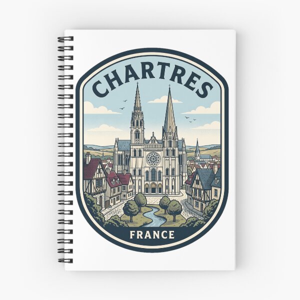 Item preview, Chartres France Cathedral Vintage Travel Badge designed and sold by k3rstman1.