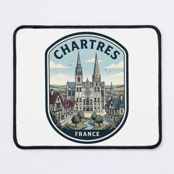 Item preview, Chartres France Cathedral Vintage Travel Badge designed and sold by k3rstman1.