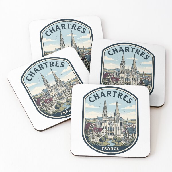 Item preview, Chartres France Cathedral Vintage Travel Badge designed and sold by k3rstman1.