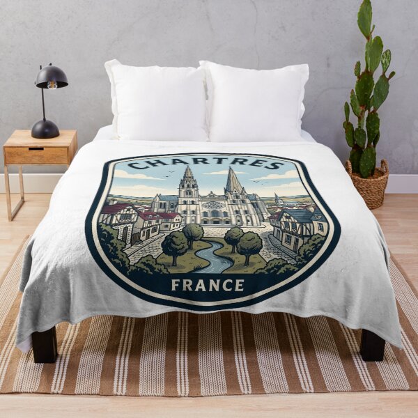 Item preview, Chartres France Cathedral Vintage Travel Badge designed and sold by k3rstman1.
