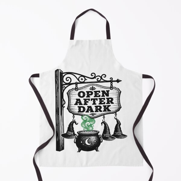Item preview, Open After Dark — Witch Apothecary Sign Cauldron Halloween Shirt designed and sold by Uglyandcute.