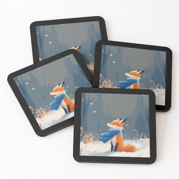 Item preview, The Fox in Quiet Snow Artwork  designed and sold by NivyasArtistry.