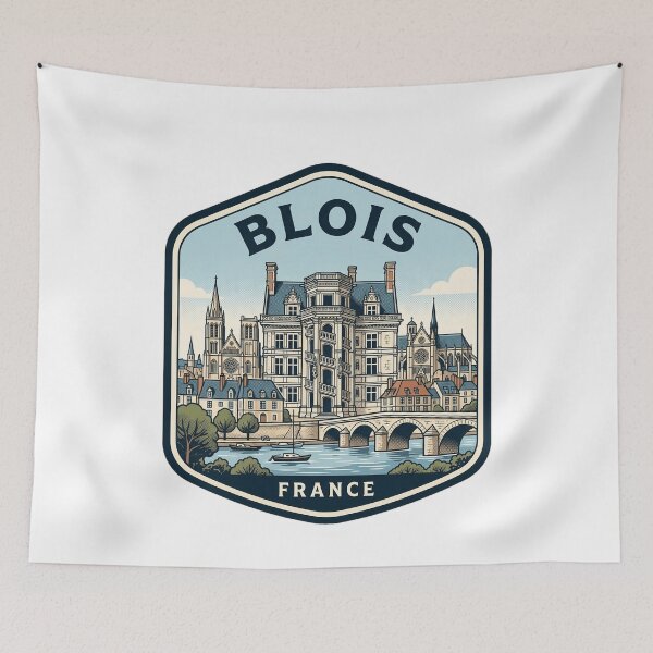 Item preview, Blois France Chateau Loire Valley Travel Emblem designed and sold by k3rstman1.