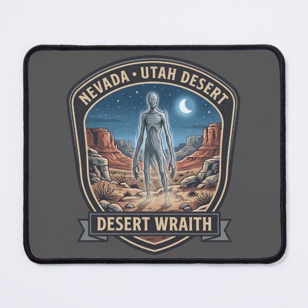 Item preview, Desert Wraith - Nevada & Utah Vintage National Park Badge designed and sold by ElNiro.