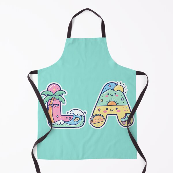 Item preview, LA Los Angeles Kawaii Letters California Summer Vibes designed and sold by Amir Faysal.