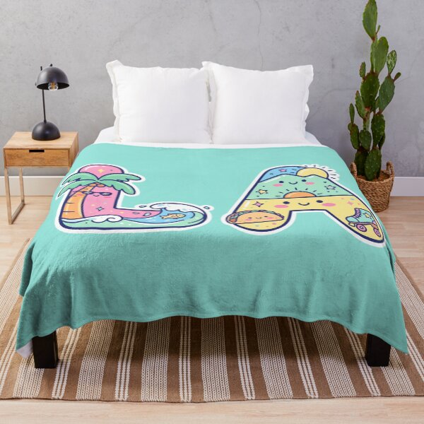 Item preview, LA Los Angeles Kawaii Letters California Summer Vibes designed and sold by Amir Faysal.