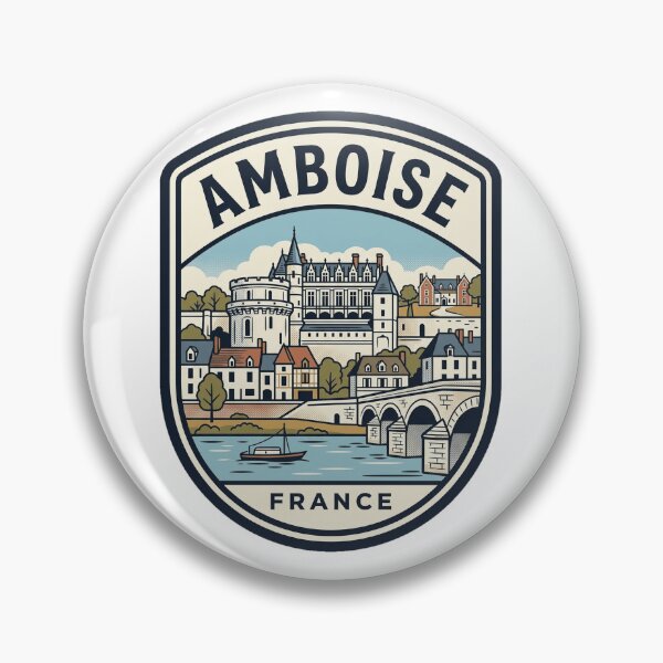 Item preview, Amboise France Loire Valley Vintage Travel Emblem designed and sold by k3rstman1.