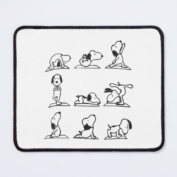 Item preview, Snoopy Yoga Poses - Namaste Beagle designed and sold by Shopeon Designs.