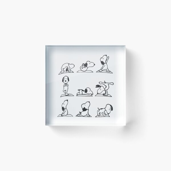Item preview, Snoopy Yoga Poses - Namaste Beagle designed and sold by Shopeon Designs.