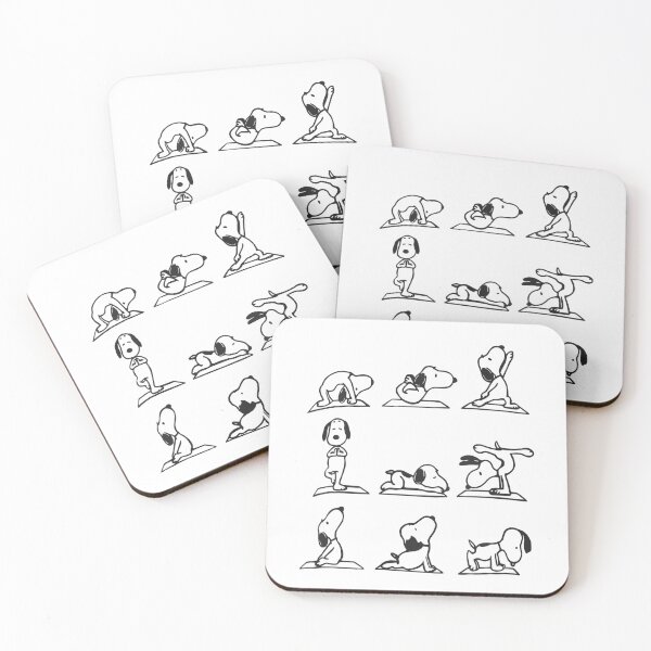 Item preview, Snoopy Yoga Poses - Namaste Beagle designed and sold by Shopeon Designs.