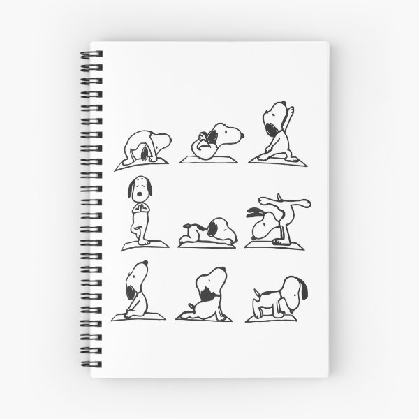 Item preview, Snoopy Yoga Poses - Namaste Beagle designed and sold by Shopeon Designs.