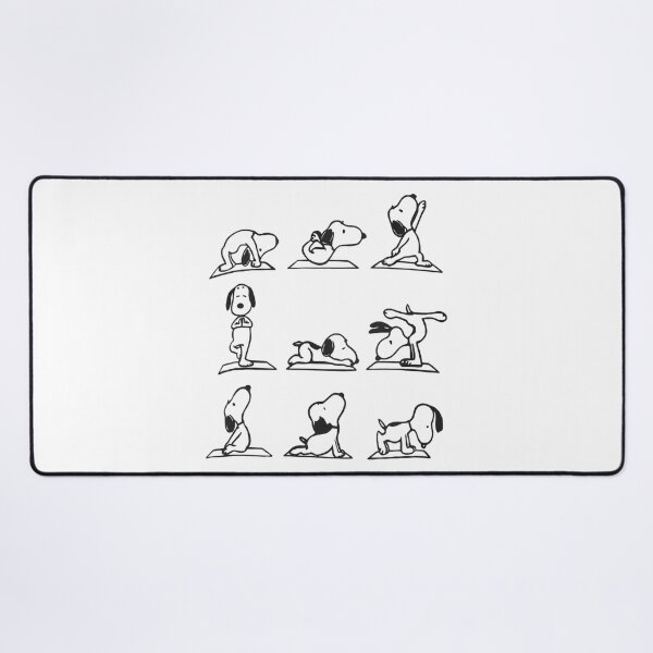 Item preview, Snoopy Yoga Poses - Namaste Beagle designed and sold by Shopeon Designs.