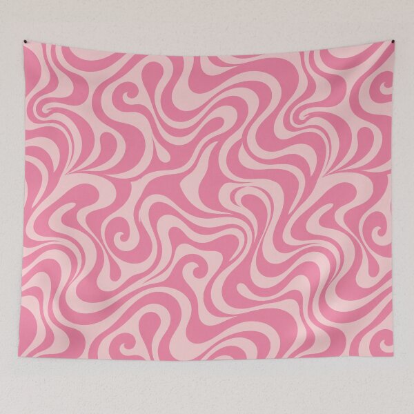 Item preview, Pink retro swirl pattern designed and sold by RishabhArts1.