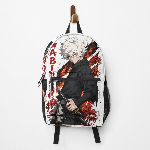 Item preview, White Hair Shinobi Katana Red Spider Lily Flame Art designed and sold by sidki-SDK.