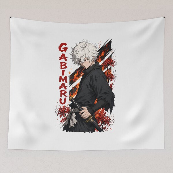Item preview, White Hair Shinobi Katana Red Spider Lily Flame Art designed and sold by sidki-SDK.