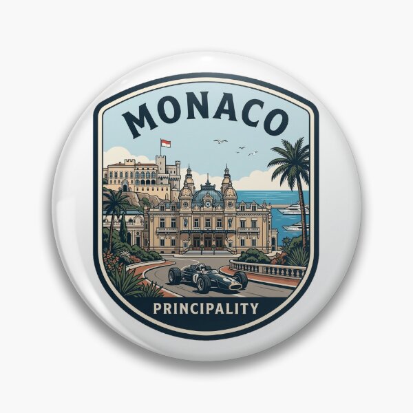 Item preview, Monaco Grand Prix Monte Carlo Travel Emblem designed and sold by k3rstman1.