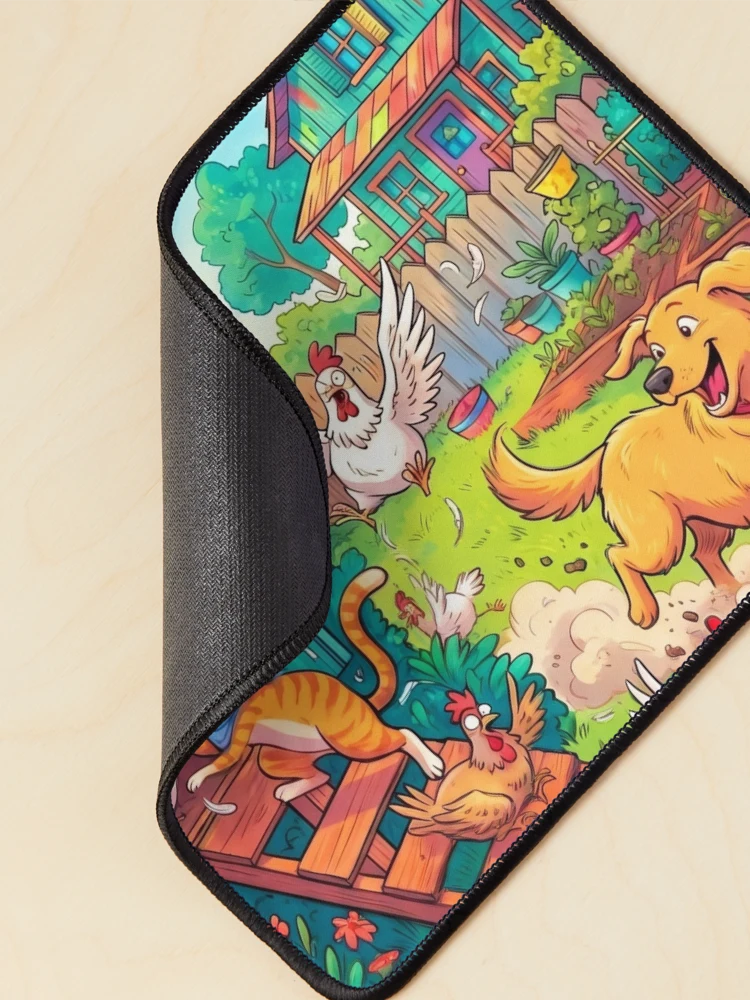Thumbnail 2 of 5, Mouse Pad, Fun Animals designed and sold by PP&RAINBOW SHOP.