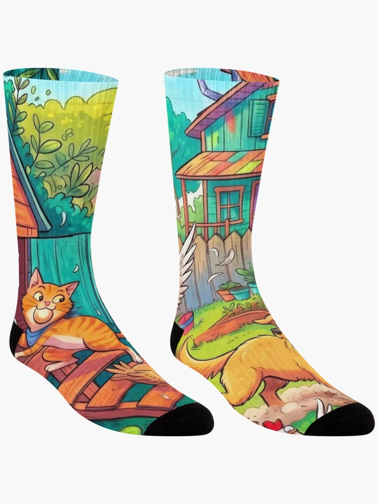 Thumbnail 3 of 5, Socks, Fun Animals designed and sold by PP&RAINBOW SHOP.