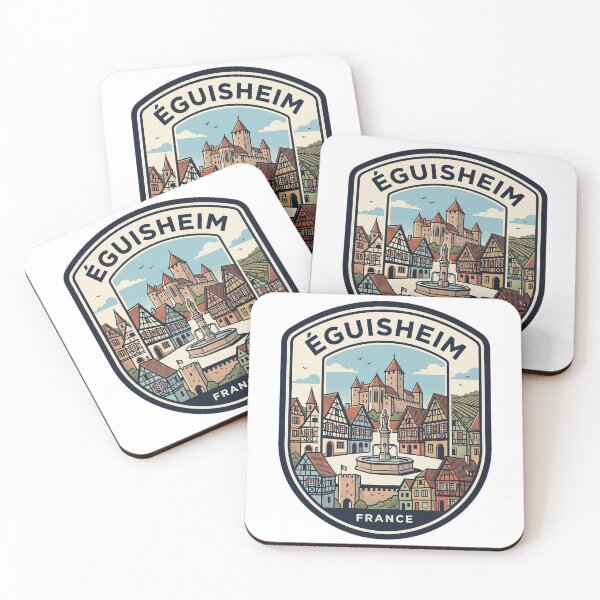 Item preview, Vintage Eguisheim France Travel Badge Illustration designed and sold by k3rstman1.