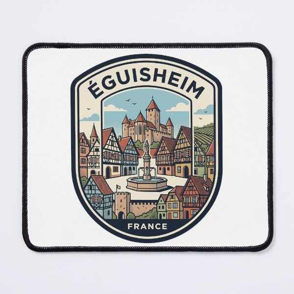 Item preview, Vintage Eguisheim France Travel Badge Illustration designed and sold by k3rstman1.